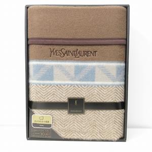 サンローラン　YSL イブサンローラン　ウール　毛布　ギフト 2点セット Yahoo!オークション -「イヴ サンローラン」(毛布) (寝具)の落札