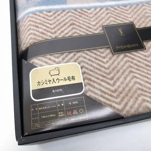 未使用品 イヴサンローラン YVES SAINT LAURENT カシミヤ入