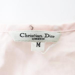Christian Dior　パジャマ 古着 90s Christian Dior マルチ ストライプ 開襟 コットン パジャマ