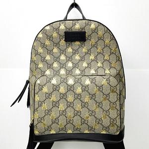 グッチ GUCCI 美品 GGスプリーム ビー リュックサック