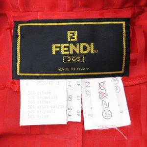 フェンディ FENDI 365 美品 ズッカ柄 ロゴ ダブル トレンチ コート 