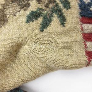 90sヴィンテージポロカントリー ハンドニット 手編みセーター Ｍ 生成り 1990\u0027s ポロカントリー⁄ポロラルフローレン ハンドニット⁄手編み