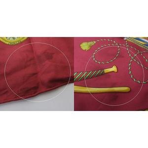 エルメス HERMES カレ90 スカーフ LES TAMBOURS タンブールの太鼓 赤  