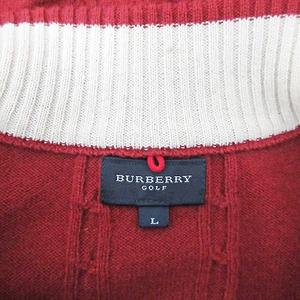 バーバリーゴルフ BURBERRY GOLF カシミヤ混 ハーフジップ セーター