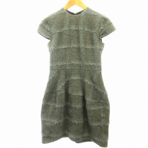 ヨーコチャン YOKO CHAN モヘヤ混 ワンピース スカート ひざ丈  