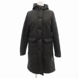 マッキントッシュ MACKINTOSH 中綿コート ジャケット ロング丈 キルティング 裏起毛 34 黒 /JS ■GY09 レディース
