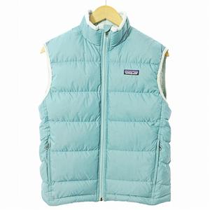パタゴニア Patagonia キッズ ダウンベスト ダウンジャケット L 12 ミント グリーン 青緑 0624 ●ECO キッズ