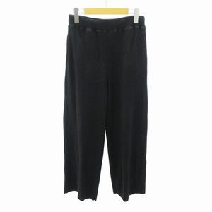 フリークスストア FREAKS STORE 22SS ニットパンツ イージー ストレート ストレッチ F 黒 ブラック 0710 レディース