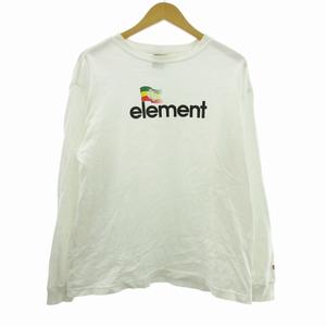 エレメント ELEMENT スケートボード Tシャツ ロゴ 白 ホワイト M メンズ