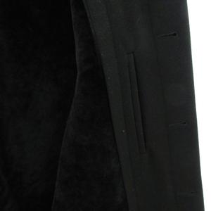 綺麗 DIOR HOMME 羊革 レザー クリス 比翼 ウール コート ブラック 綺麗 DIOR HOMME 羊革 レザー クリス 比翼 ウール コート ブラック