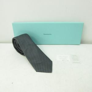 未使用品 ティファニー TIFFANY & CO. 新品同様 総柄 ネクタイ