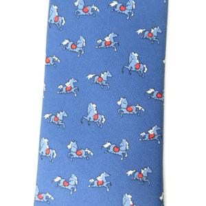 未使用品 エルメス HERMES タグ付き ネクタイ シルクツイルタイ ホース