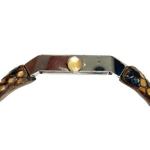 モーブッサン MAUBOUSSIN 腕時計 ウォッチ クオーツ ダイヤ パイソン  