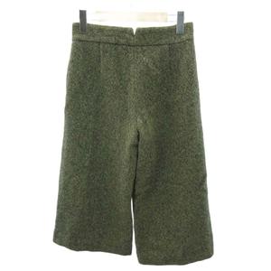 ラルフローレン RALPH LAUREN ワイドパンツ スラックス 混紡 ウール 7 ベージュ 黒 ブラック 0917 ■YHS4 レディース