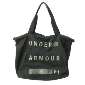 アンダーアーマー UNDER ARMOUR トートバッグ ロゴ プリント 黒 ブラック 0928 ■YHS5 メンズ