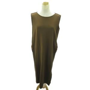 プラステ PLST ワンピース ノースリーブ ロング丈 M 茶 ブラウン 1017 ■YHS6 レディース