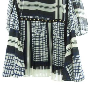 サカイ sacai 美品 プリーツ チェック ワンピース スカート スタッズ  