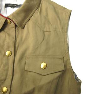 ラブレス LOVELESS ワンピース ノースリーブ ひざ丈 34 ベージュ 1225 ■YHS13 レディース