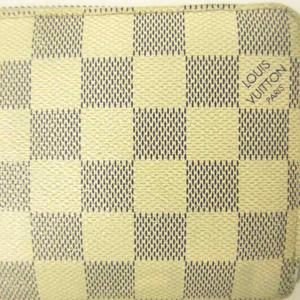 ルイヴィトン LOUIS VUITTON ダミエ アズール ジッピー 長財布 ウォレット ラウンドファスナー レザー 白 ホワイト N60019 0607 レディース