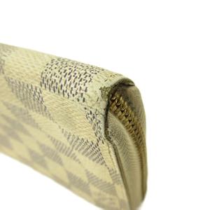 ルイヴィトン LOUIS VUITTON ダミエ アズール ジッピー 長財布 ウォレット ラウンドファスナー レザー 白 ホワイト N60019 0607 レディース