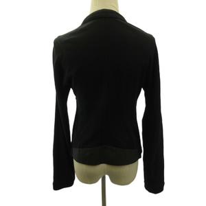 ルイヴィトン LOUIS VUITTON ペプラム ジャケット スウェット トレーナー ダブルジップ 長袖 黒 ブラック 0604 ☆AA★ レディース