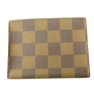 ルイヴィトン LOUIS VUITTON アンヴェロップ カルト ドゥ ヴィジット ダミエ カードケース 名刺入れ 総柄 レザー 茶 ブラウン N62920 0610 ■STK メンズ