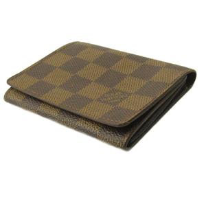 ルイヴィトン LOUIS VUITTON アンヴェロップ カルト ドゥ ヴィジット ダミエ カードケース 名刺入れ 総柄 レザー 茶 ブラウン N62920 0610 ■STK メンズ