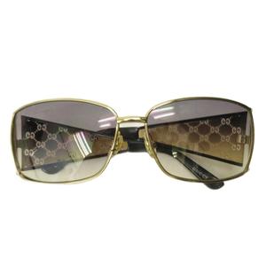 グッチ GUCCI サングラス アイウェア スクエア メタル GG柄 63□14 Y2K ゴールドカラー 2832/S 0605 レディース