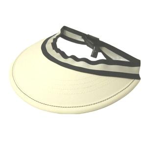 グッチ GUCCI サンバイザー 帽子 ライン L 白 ホワイト 125561.XT032 0625 レディース