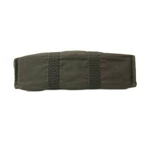 エルメス HERMES エールラインMM Herline トートバッグ キャンバス ライン グレー 0704 ☆AA★ レディース
