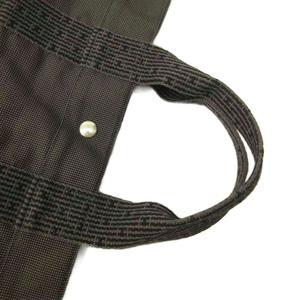 エルメス HERMES エールラインMM Herline トートバッグ キャンバス ライン グレー 0704 ☆AA★ レディース