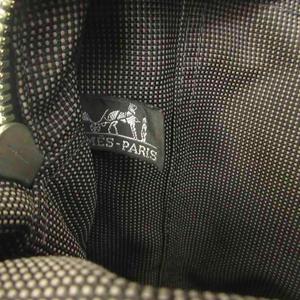 エルメス HERMES エールラインMM Herline トートバッグ キャンバス ライン グレー 0704 ☆AA★ レディース