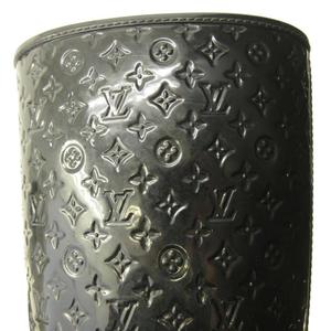 ルイヴィトン LOUIS VUITTON スプラッシュライン レインブーツ モノグラム 総柄 ラバー 35 22.0cm 黒 ブラック 0716 レディース