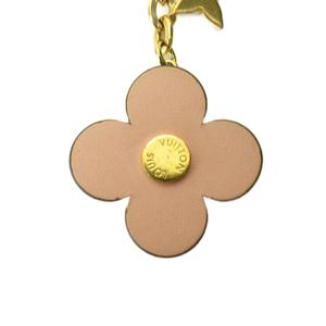 ルイヴィトン LOUIS VUITTON モノグラム ポルトクレ・ブルーミングフラワーBB キーホルダー アクセサリー レザー ピンク ゴールドカラー M63085 0716 レディース