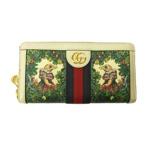 グッチ GUCCI × ヒグチユウコ コラボ オフィディア 長財布 ウォレット ラウンドファスナー レザー 白 ホワイト 523154 0716 レディース