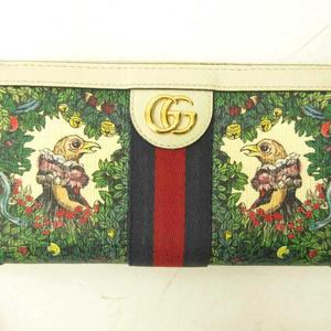 グッチ GUCCI × ヒグチユウコ コラボ オフィディア 長財布 ウォレット ラウンドファスナー レザー 白 ホワイト 523154 0716 レディース