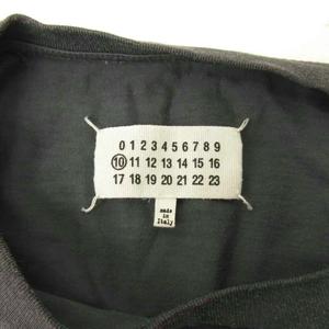 メゾンマルジェラ 10 Maison Margiela 10 25SS オーバーサイズ ガーメントダイ Tシャツ 無地 半袖 44 グレー S50GC0646 S23883 0805 メンズ