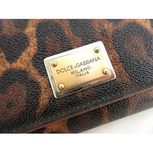 DOLCE&GABBANA ドルチェ&ガッバーナ マフラー 茶系 ヒョウ柄 DOLCE&GABBANA ドルチェ&ガッバーナ マフラー 茶系 ヒョウ柄