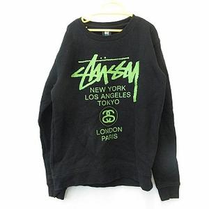STUSSY 裏起毛トレーナーＸＬ ステューシー STUSSY カットソー トレーナー 長袖 丸首 スェット