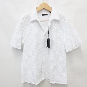 美品　希少品　バーバリープローサム　グラデーション　レース　ホワイト　トレンチ 美品 希少品 バーバリープローサム グラデーション レース