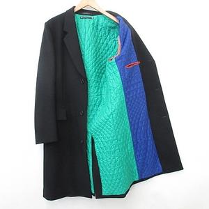 ✨美品✨ポールスミスウールコートストライプボア襟キルティング