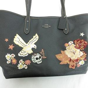 コーチ COACH トートバッグ ショルダー 肩掛け タトゥー シティー 刺繍 