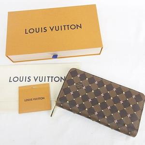 ルイヴィトン LOUIS VUITTON ダミエ エベヌ スタッズ ジッピー