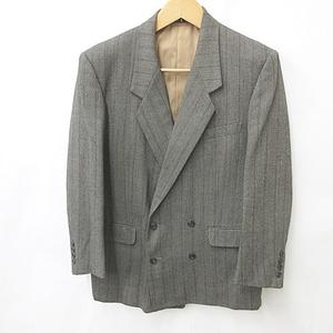 Christian Dior グレー テーラードジャケット セットアップ Christian Dior】クリスチャンディオール ダブルウール