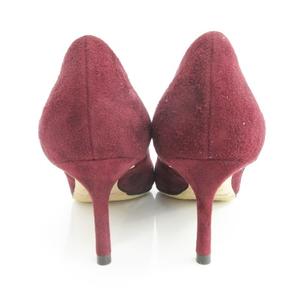 ジミーチュウ JIMMY CHOO パンプス ポインテッドトゥ ヒール スエード エンジ ボルドー 39 ☆AA★ レディース