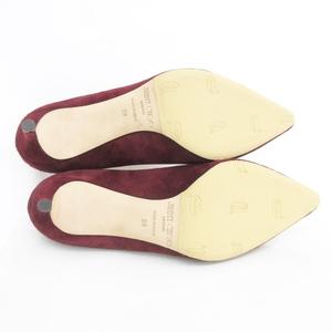 ジミーチュウ JIMMY CHOO パンプス ポインテッドトゥ ヒール スエード エンジ ボルドー 39 ☆AA★ レディース