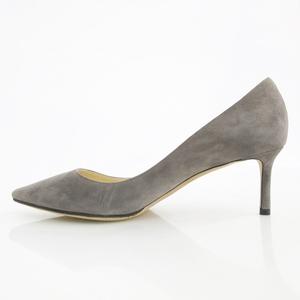ジミーチュウ JIMMY CHOO パンプス ポインテッドトゥ ヒール スエード グレー グレージュ 39 ☆AA★ レディース