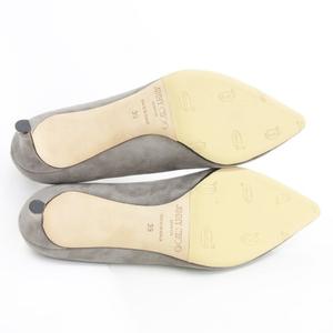 ジミーチュウ JIMMY CHOO パンプス ポインテッドトゥ ヒール スエード グレー グレージュ 39 ☆AA★ レディース