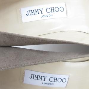 ジミーチュウ JIMMY CHOO パンプス ポインテッドトゥ ヒール スエード ベージュ 39 ☆AA★ レディース