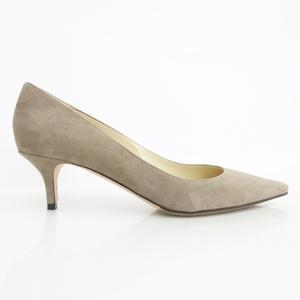 ジミーチュウ JIMMY CHOO パンプス ポインテッドトゥ ヒール スエード ベージュ 39 ☆AA★ レディース